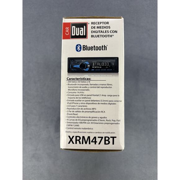 Car Dual Digital Media Receiver Bluetooth Model XRM47BT - Picture 2 of 7